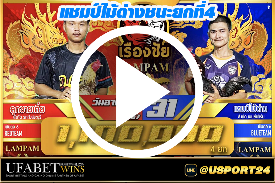 สนามชนไก่เรืองชัย คู่ลูกชายเตี่ยvsแชมป์ไม้ด่าง