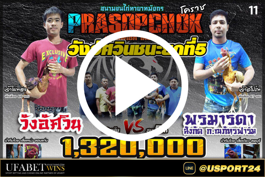 วังอัศวินชนะพรมารดา ยกที่5สนามไก่ชนทายาทมังกร