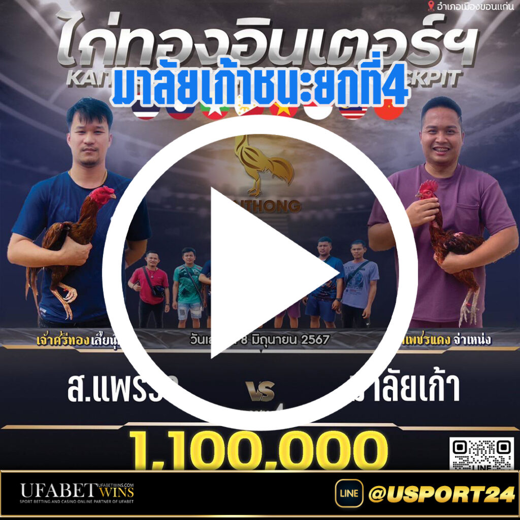 สนามไก่ทองอินเตอร์ คู่เอก ส.แพรวาVSมาลัยเก้า