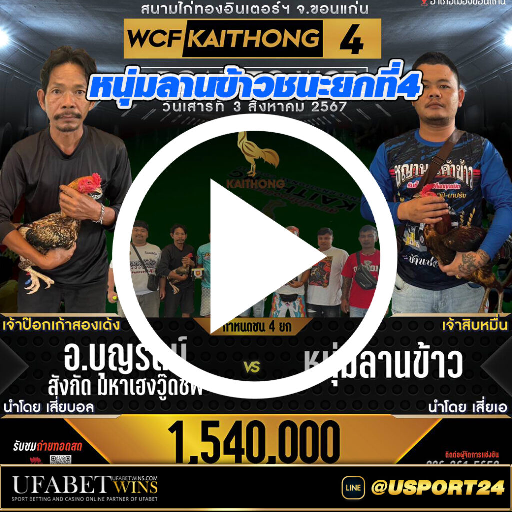 มหาเฮงวู๊ดชิพVSหนุ่มลานข้าว สนามชนไก่ไก่ทองอินเตอร์ล่าสุด