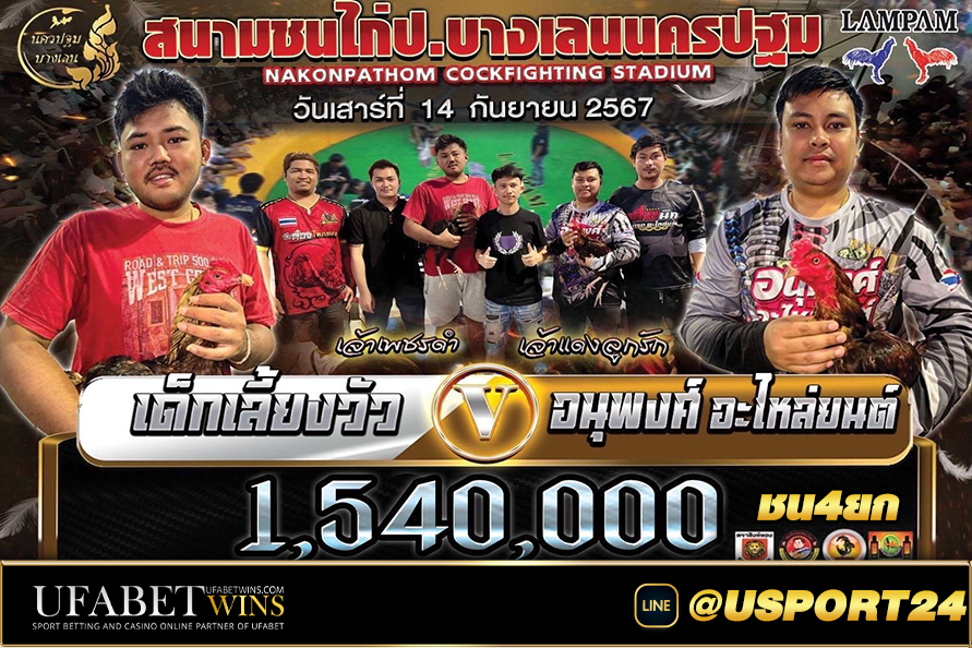เด็กเลี้ยงวัวVSอนุพงศ์อะไหล่ยนต์ ล่าสุดสนามชนไก่บางเลน